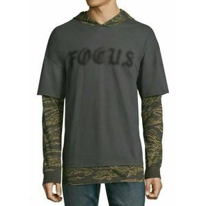 *5/$20Men's Medium Large XL Oversized Hooded Shirt